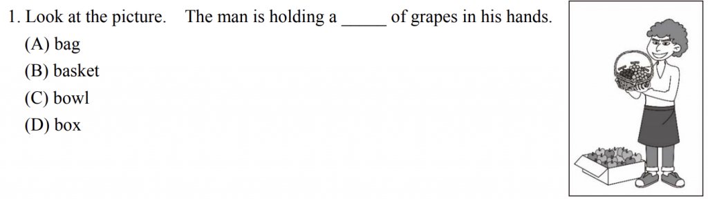 112年國中教育會考英語閱讀測驗第1題