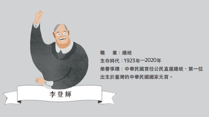 首位堅持臺灣主體意識的總統──李登輝