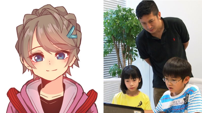 ▲ 東京美國學校日文教師堀井清毅善用線上遊戲、虛擬實境等新科技，設計最有效、最讓學習者投入的語言課程。圖左為老師設計的虛擬分身Hopopoyo。堀井清毅提供