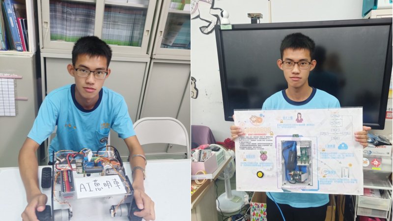 ▲ 在國中打下的自學力基礎，讓黃靖傑高中投入研究專題時，更加得心應手。提供